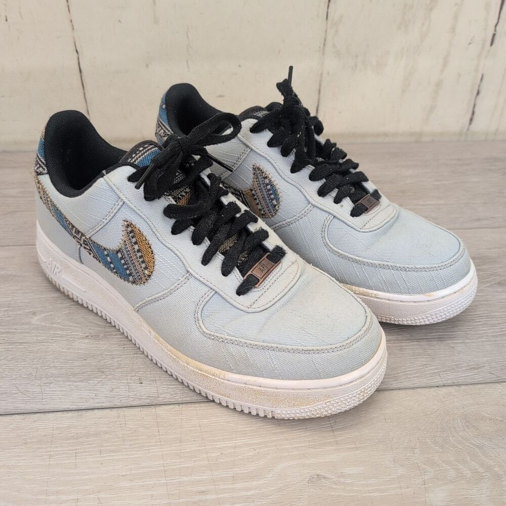 Nike Air Force 1 ‘07 LV8 Light Armory Blue "Afro Punk"Limited Edition Mens 9